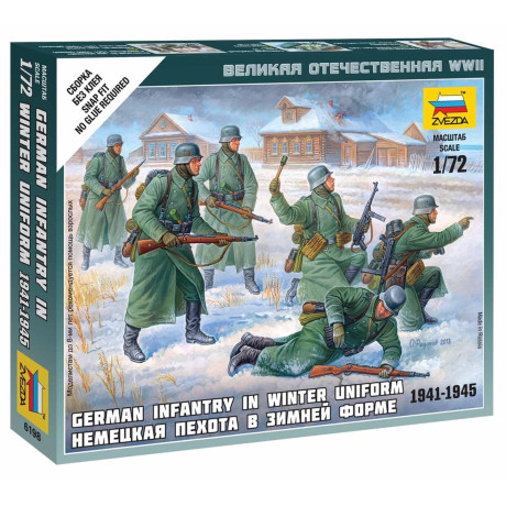 Wargames (WWII) figurky 6198 - German Infantry (Winter Uniform) (1:72)