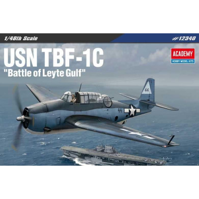 Model Kit letadlo 12340 - USN TBF-1C "Battle of Leyte Gulf" (1:48)