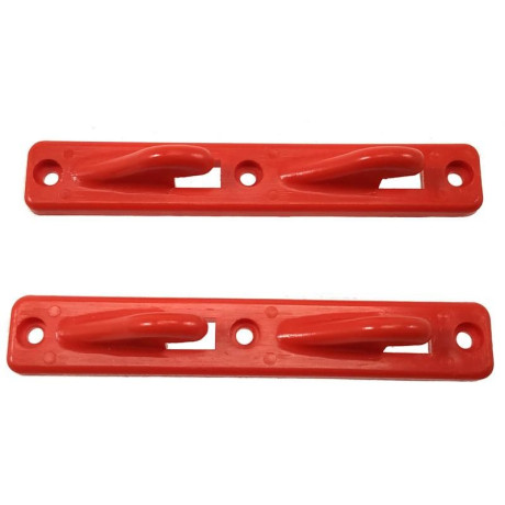 Vlečný háček červený dvojitý (2ks)