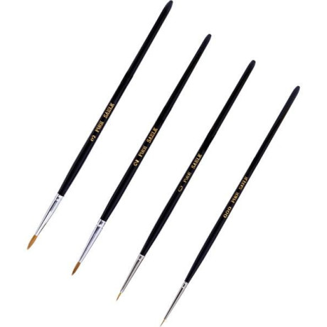 Modelcraft štetec profesionální se sobolí srsti (sada 000, 0, 2 a 3)