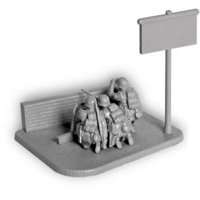 Wargames (WWII) figurky 6210 - Ger. Machine-gun with Crew (Winter Uniform) (1:72)