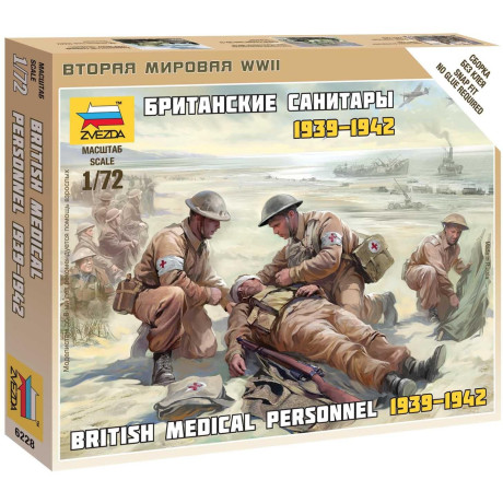 Wargames (WWII) figurky 6228 - British Medic Team (1:72)