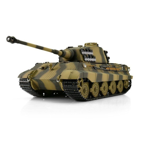 TORRO tank PRO 1/16 RC Königstiger vícebarevná kamufláž - BB Airsoft - Kouř