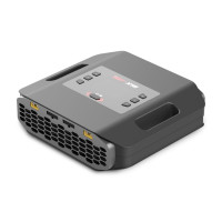 Magas teljesítményű kétcsatornás gyorstöltő balancerekkel 2-16 Li-Po/Li-ion/Li-Fe/LiHV/ULiHV cellához, 1-20A árammal (max. 2x1100W). Kisütés 2x 0,5-3,0A (max. 2x 50W). Tápegység 230 V. Belső ellenállásmérés.