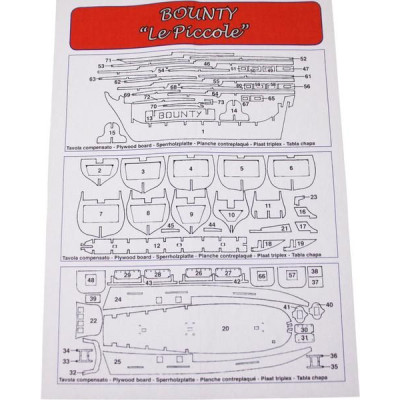 Mantua Model HMS Bounty Le Piccole 1:100 kit