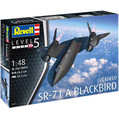 Plastic ModelKit letadlo 04967 - Lockheed SR-71 A Blackbird (1:48)
