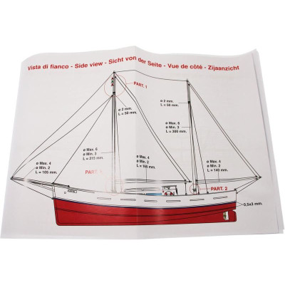 Mantua Model Plachetnice Capri 1:35 kit