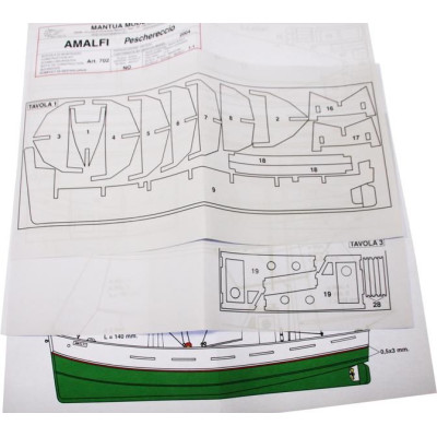 Mantua Model Rybářská loď Amalfi 1:35 kit