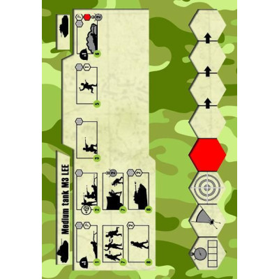 Wargames (WWII) tank 6264 - M-3 Lee US medium tank (1:100)