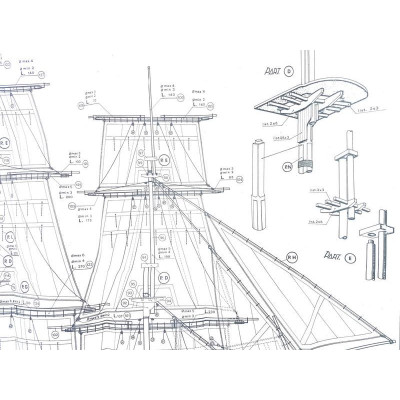 Mantua Model HMS Bounty 1:60 kit
