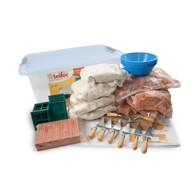 Stavebnica Teifoc School Set v plastovom boxe s úchytmi 39x19x29cm