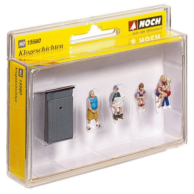 Figúrky Toaleta + ľudia na toalete 5 postavičiek  NO15560