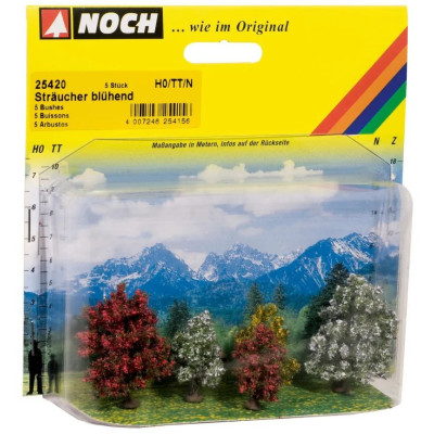 Farebné kríky 5 ks, 3-4cm  NO25420