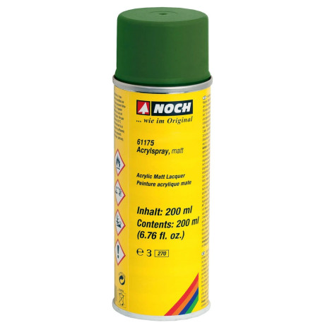 Akrylová farba v spreji matná tmavozelená, 200ml  NO61175