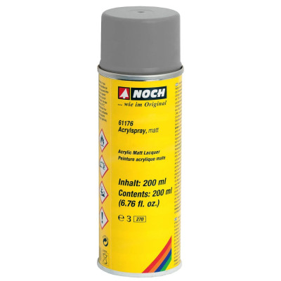 Akrylová farba v spreji matná sivá, 200ml  NO61176