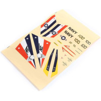 Pótalkatrész RC modell repülőgéphez E-flite F-14 Tomcat 0.76m: matricák