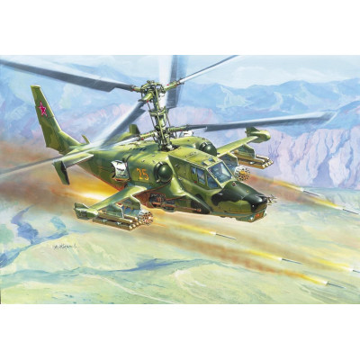 Model Kit vrtulník 7216 - Russian Attack Helicopter "Hokum" (re-release) (1:72)