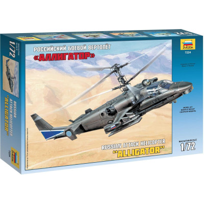 Model Kit vrtulník 7224 - Kamov Ka-52 "Alligator" Combat Helicopter (1:72)