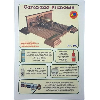 Mantua Model Francouzský kanón 1:17 kit