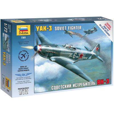 Snap Kit letadlo 7301 - Yak-3 Soviet Fighter (1:72)