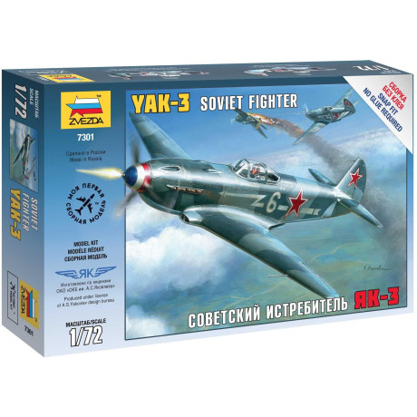 Snap Kit letadlo 7301 - Yak-3 Soviet Fighter (1:72)