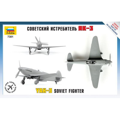 Snap Kit letadlo 7301 - Yak-3 Soviet Fighter (1:72)