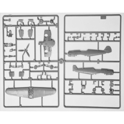 Snap Kit letadlo 7302 - Messerschmitt B-109 F2 (1:72)