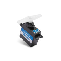 Erős 17g-os mikro szervó fém fogaskerekekkel elektromos repülőgépekhez és vitorlázórepülőkhöz. Tolóerő 2,2 kg/cm, sebesség 0,14s/60st 4,8 V-on, méretek 28,3x13,3x29,7 mm, tápellátás 4,8-6V.