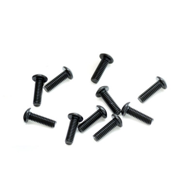 SWORKz ocelový Inbusový šroub s čočkovitou hlavou, M2,5x8mm, 10 ks.