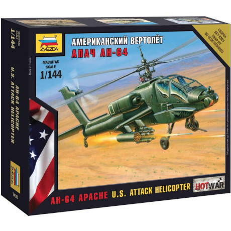 Wargames (HW) vrtulník 7408 - AH-64 Apache Helicopter (1:144)