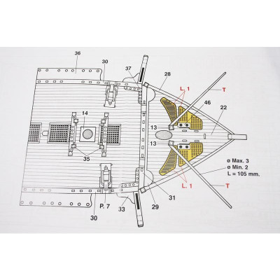 Mantua Model Victory řez trupem 1:78 kit
