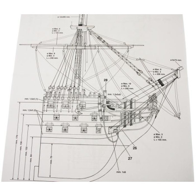 Mantua Model Victory řez trupem 1:78 kit