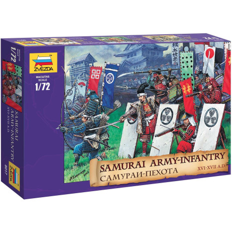 Wargames (AoB) figurky 8017 - Samuray Infantry XVI-XVII A. D. (1:72)
