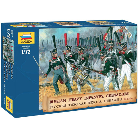 Wargames (AoB) figurky 8020 - Russian Heavy Infantry Grenadiers 1812-1815 (1:72)