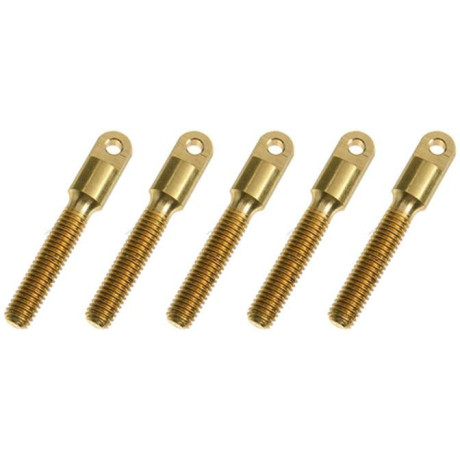 Závitová koncovka mosaz M4 pro lanko (5)