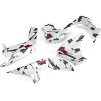 Pótalkatrész RC modellautóhoz Arrma Fireteam 6S BLX: védőelemek készlete fehér.