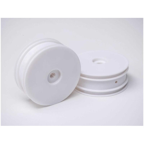 Losi Front Wheel, White (2): Mini-B