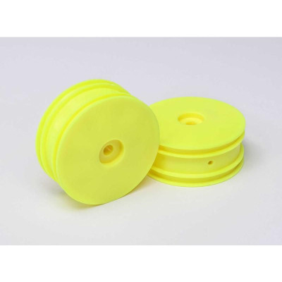 Losi Front Wheel, Yellow (2): Mini-B