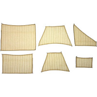 Előre varrott vitorlák készlete hajóépítéshez - Dusek Golden Hind 1577 1:72.