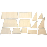 Előre varrott vitorlák készlete hajóépítéshez - Dusek Nuestra Senora 1687 1:72.