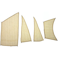 Előre varrt vitorlák készlete hajóépítéshez - MAMOLI Yacht Mary 1:54.