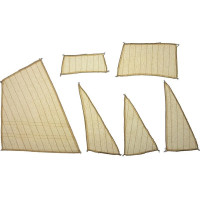 Előre varrt vitorlák készlete hajóépítéshez - MAMOLI Hunter cutter 1:72.