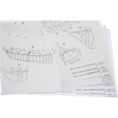 MAMOLI USS Constitution 1:93 kit