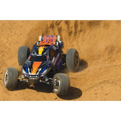 Traxxas Nitro Rustler 1:10 TQi RTR stříbrno-modrý