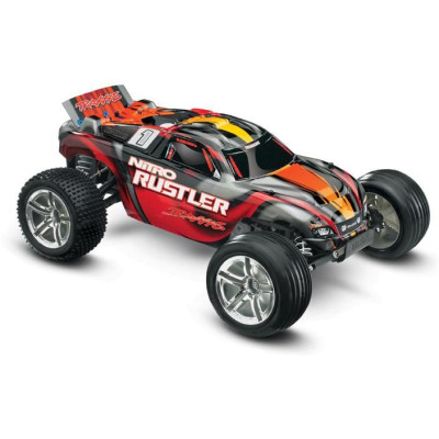 Traxxas Nitro Rustler 1:10 TQi RTR stříbrno-modrý