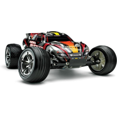 Traxxas Nitro Rustler 1:10 TQi RTR stříbrno-modrý