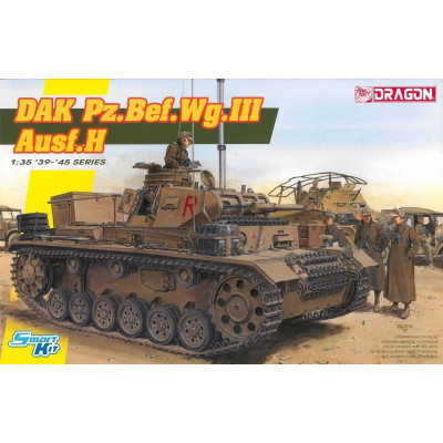 Model Kit tank 6901 - DAK Pz.Bef.Wg.III Ausf.H (Smart Kit) (1:35)