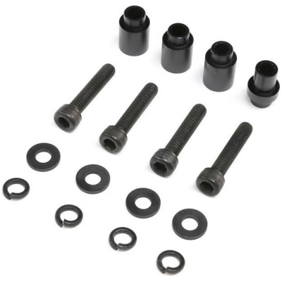 Losi vložka lože motoru, lože spojky, hliník, černá:DBXL 2.0