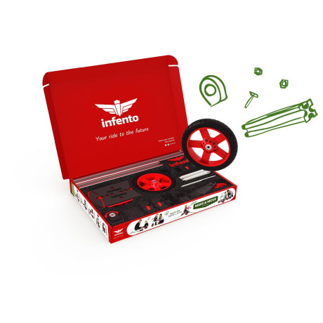 Infento Make & Move Kit 13v1 – sada na zostavenie vozítok pre deti