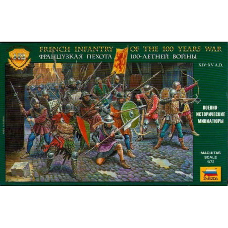 Wargames (AoB) figurky 8053 - French Infantry of the 100 Years War (1:72)